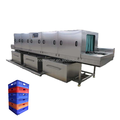 산업용 자동 플라스틱 컨테이너 세탁기 18kW 전력 215kg 용량