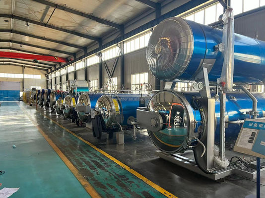 380V 전력 304 스테인리스 스틸을 위한 완전 자동 식사 식품 살균기 리토르트 기계