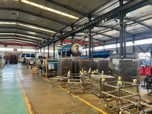 380V 전력 304 스테인리스 스틸을 위한 완전 자동 식사 식품 살균기 리토르트 기계