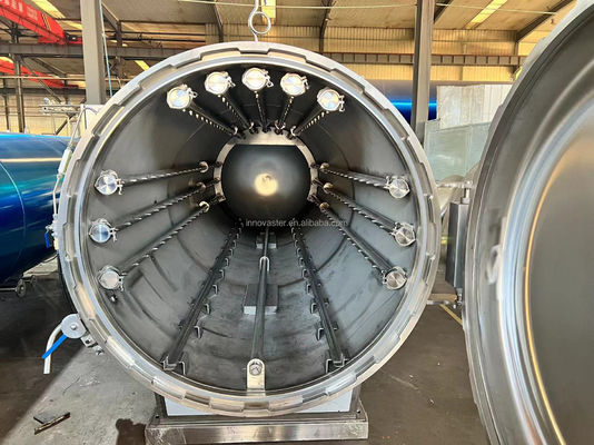 380V 전력 304 스테인리스 스틸을 위한 완전 자동 식사 식품 살균기 리토르트 기계