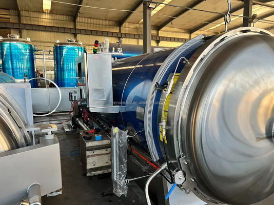 육류 밀라리 재배 및 자동 팩 조작용 두 배 배기 수평 살균기