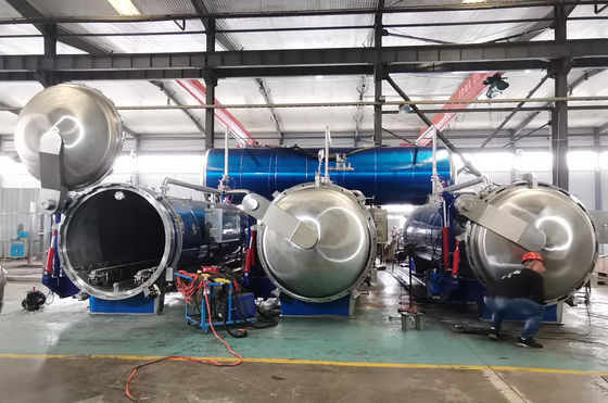 실린더 압력 용기 산업 살균을 위한 톤어 생선 오토클래브 기계