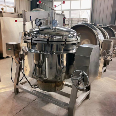 고압 기울기형 Jacketed Kettle 야채 가공 공장 최고의 선택