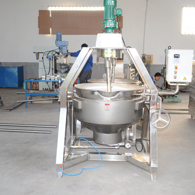 615KG 대형 생산용 믹서 애기레이터와 함께 반 자동 Jacketed Kettle