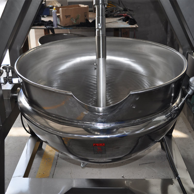 615KG 대형 생산용 믹서 애기레이터와 함께 반 자동 Jacketed Kettle