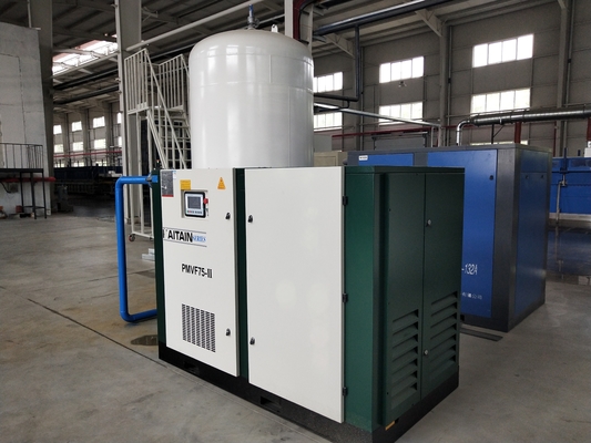 공기유유 75kw 100HP 영구 자석 인버터 두 단계 나사 공기 압축기