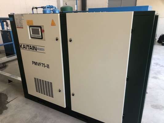 공기유유 75kw 100HP 영구 자석 인버터 두 단계 나사 공기 압축기